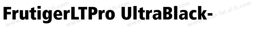 FrutigerLTPro UltraBlack字体转换
